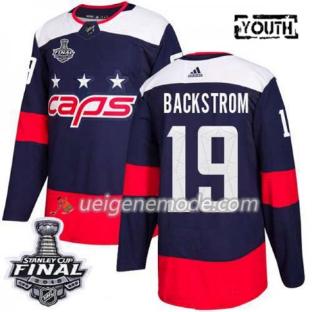 Kinder Eishockey Washington Capitals Trikot Nicklas Backstrom 19 2018 Stanley Cup Final Patch Adidas Stadium Series Authentic